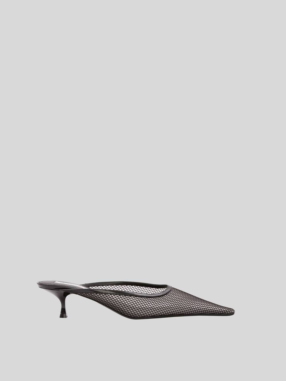 NEW VICTORIA BECKHAM women's sloane mesh mule in black